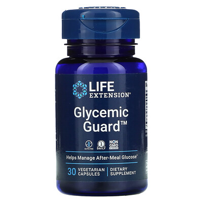 

Life Extension Glycemic Guard, 30 растительных капсул