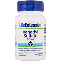 Vanadyl Sulfate, 7.5 mg, 100 Vegetarian Tablets - изображение