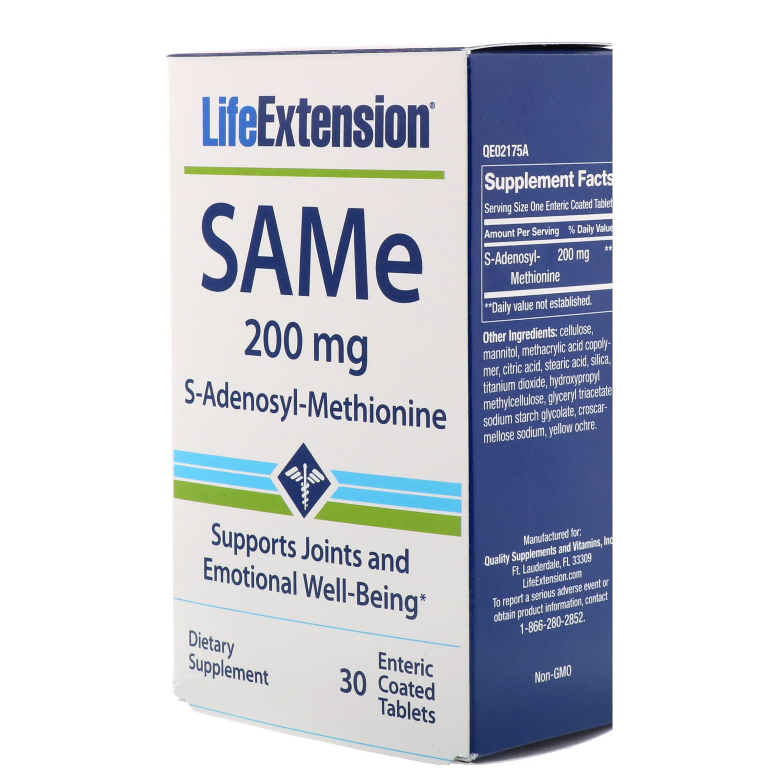 Отзывы (242) SAMe, S-Adenosyl-Methionine, 200 mg, 30 Enteric Coated ...