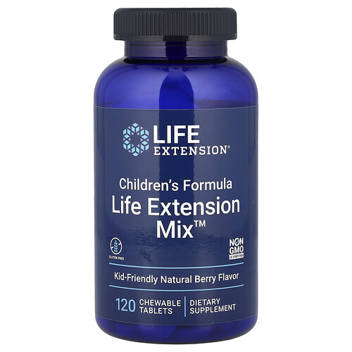 Life Extension, Children's Formula, Life Extension Mix™, Natural Berry, 120 Chewable Tablets