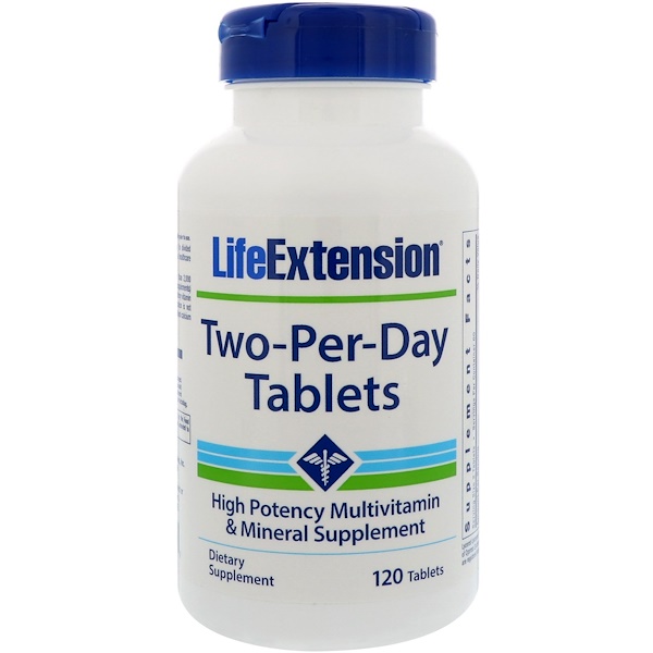 Life Extension, ツー-パー-ディ、錠剤、120錠