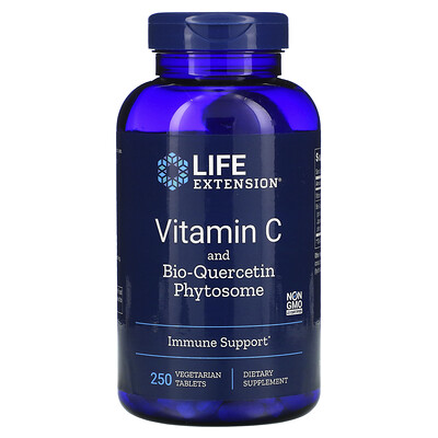 Life Extension Витамин С и фитосома с биокверцетином, 250 вегетарианских таблеток
