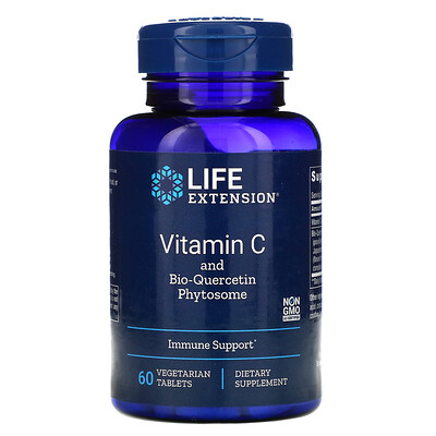 Life Extension Витамин C с фитосомами биокверцетина, 60 вегетарианских таблеток