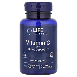 Life Extension, Vitamin C and Bio-Quercetin®, 60 Vegetarian Tablets