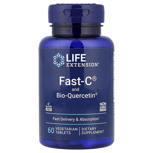 Life Extension, Fast-C und Bio-Quercetin-Phytosom, 60 vegetarische Tabletten