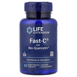 Life Extension, Fast-C® and Bio-Quercetin®, 60 Vegetarian Tablets