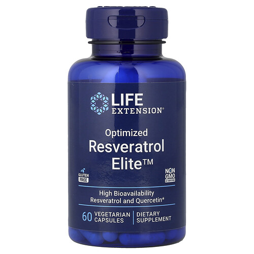 Life Extension, Optimized Resveratrol Elite™, 60 Vegetarian Capsules