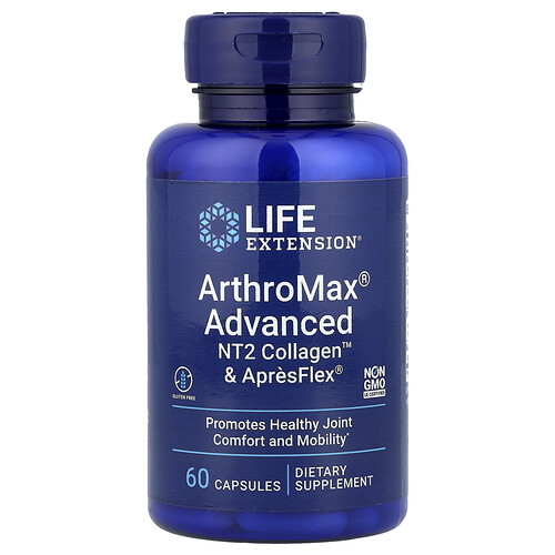 Life Extension アルソマックス® アドバンスド NT2 コラーゲン™ & アプレフレックス® 60粒