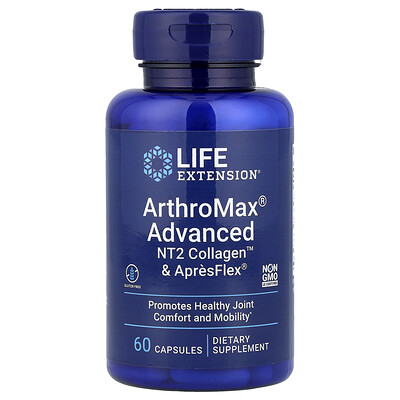 Product Image for Life Extension, ArthroMax Advanced, NT2 Collagen & ApresFlex , 60 Capsules