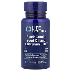 Олія з насіння чорного кмину та Curcumin Elite™, 60 капсул