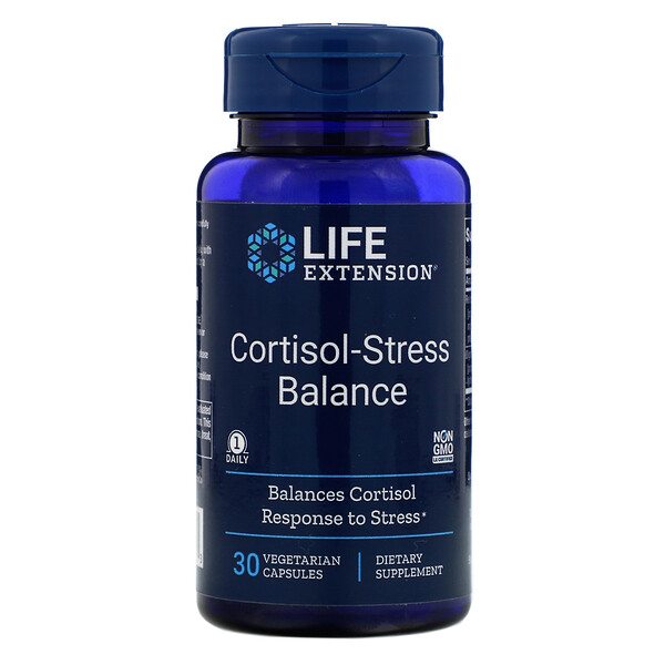 Life Extension, Cortisol-Stress Balance, 30 Vegetarian Capsules - iHerb