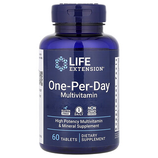 Life Extension, Suplemento multivitamínico para una ingesta diaria, 60 comprimidos