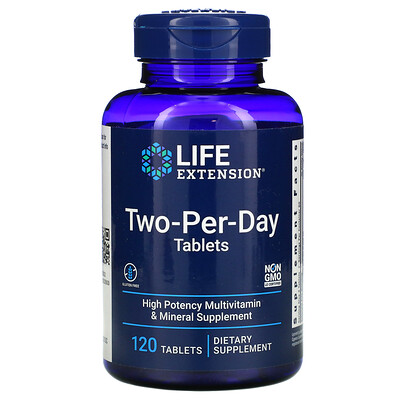Life Extension таблетки для приема дважды в день, 120 таблеток