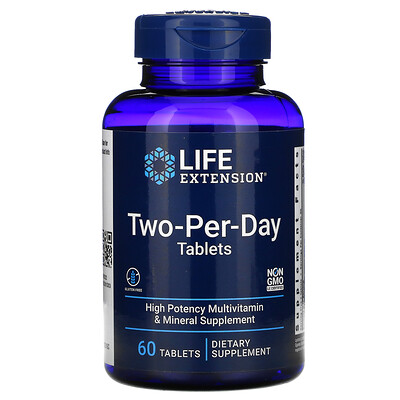 Life Extension таблетки для приема дважды в день, 60 таблеток