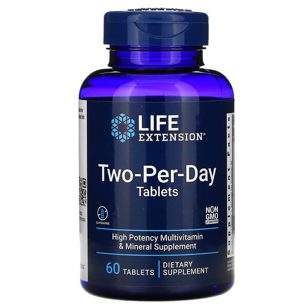 Life Extension, Two-Per-Day Tablets, 60 Tabletten