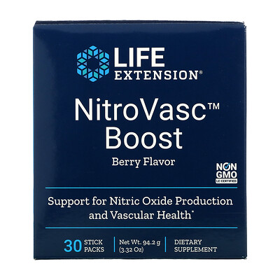 

Life Extension NitroVasc Boost Berry Flavor 30 Stick Packs