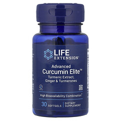 Advanced Curcumin Elite™, екстракт куркуми, імбир і турмерон, 30 капсул