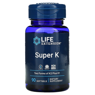 

Life Extension Продукт «Super K», 90 мягких желатиновых капсул