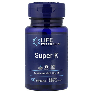 Life Extension, 精選維生素 K，90 粒軟凝膠