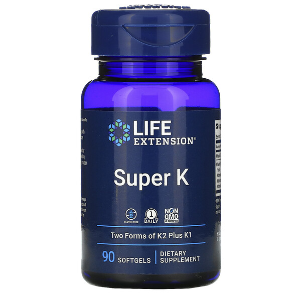 Life Extension‏, סופר K, ‏90 כמוסות רכות