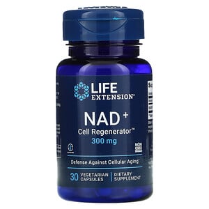 Life Extension, NAD+ Cell Regenerator, 300 mg, 30 Vegetarian Capsules ...