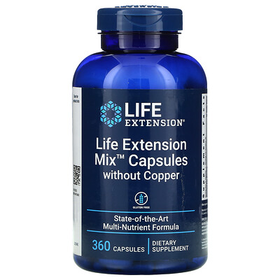 

Life Extension Mix Capsules without Copper 360 Capsules