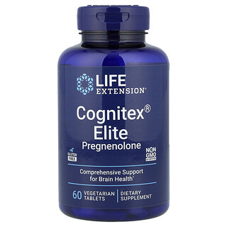 Life Extension, Cognitex® Elite, Pregnenolone, 60 Vegetarian Tablets