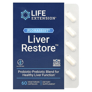 Life Extension, FLORASSIST Liver Restore, 60 вегетариански капсули