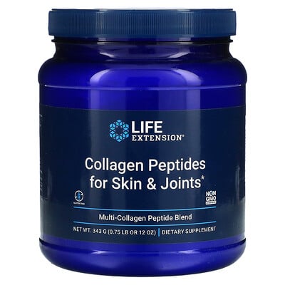 

Life Extension Collagen Peptides For Skin & Joints Multi- Collagen Peptide Blend 12 oz (343 g)