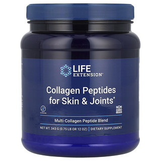 Life Extension, Péptidos de colágeno para reforzar la piel y las articulaciones, 343 g (12 oz)