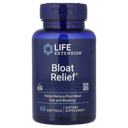 Life Extension Bloat Relief, 60 Softgels
