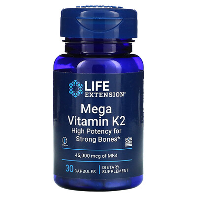 

Life Extension Mega Vitamin K2 30 Capsules