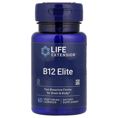 Product Image for Life Extension, B12 Elite, 60 Vegetarian Lozenges (1,000 mcg per Lozenge)