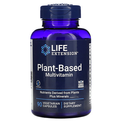 

Life Extension Plant-Based Multivitamin 90 Vegetarian Capsules