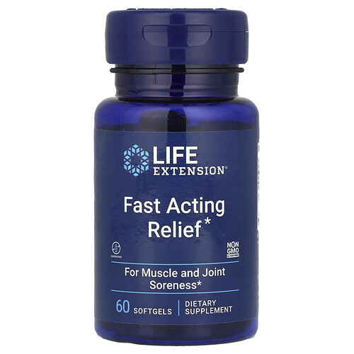 Life Extension Life Extension, Fast Acting Relief, 60 Softgels