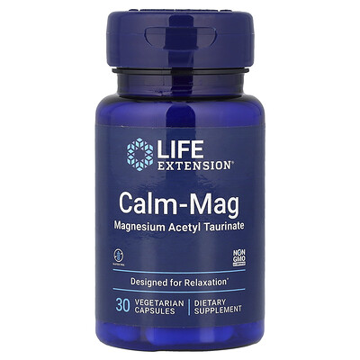 Life Extension, Calm-Mag, Acetil taurinato de magnesio, 30 cápsulas vegetales
