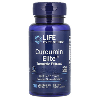 Life Extension, Curcumin Elite, Extrait de curcuma, 30 capsules végétariennes