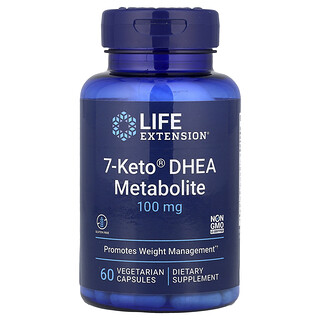 Life Extension, Metabólito DHEA 7-Keto®, 100 mg, 60 Cápsulas Vegetarianas