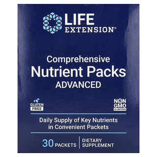 Life Extension, Paquetes integrales de nutrientes, Avanzado, 30 sobres