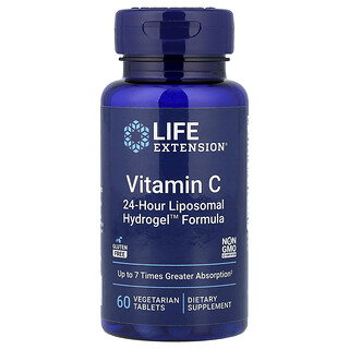 Life Extension, C-vitamin, 60 vegetariska tabletter