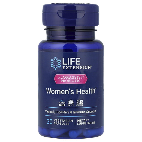Life Extension, FLORASSIST® Probiotic, Women‘s Health, Probiotikum für Frauen, 30 pflanzliche Kapseln