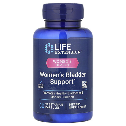 Life Extension, Women‘s Health, Women‘s Bladder Support, Frauengesundheit, Blasenunterstützung für Frauen, 60 pflanzliche Kapseln