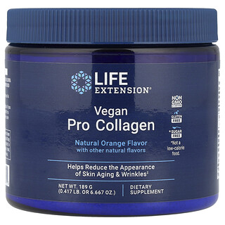 Life Extension, Veganský kolagen Pro, přírodní pomeranč , 189 g