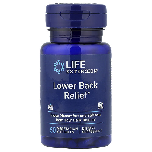Life Extension Lower Back Relief , 60 Vegetarian Capsules