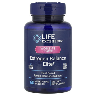 Life Extension, Women's Health, Estrogen Balance Elite, 60 vegetarische tabletten
