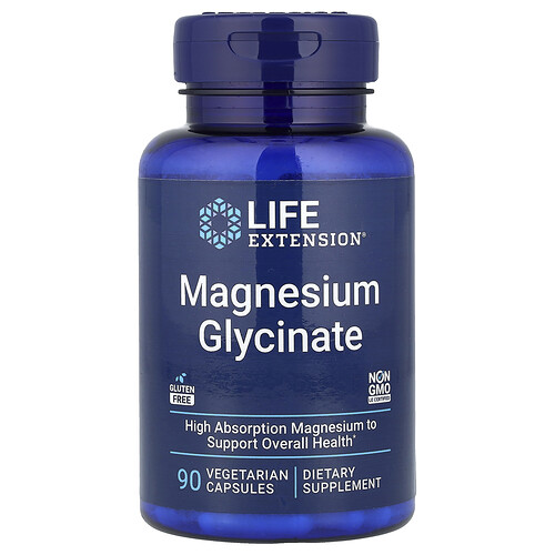 Life Extension マグネシウム グリシネート ベジタリアンカプセル90粒（1粒105mg）