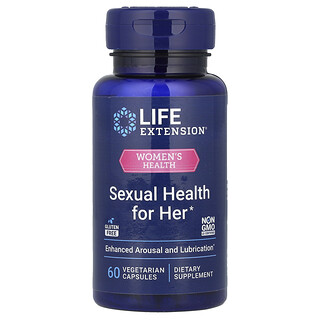 Life Extension, Salud de la mujer, Salud sexual para ella, 60 cápsulas vegetales