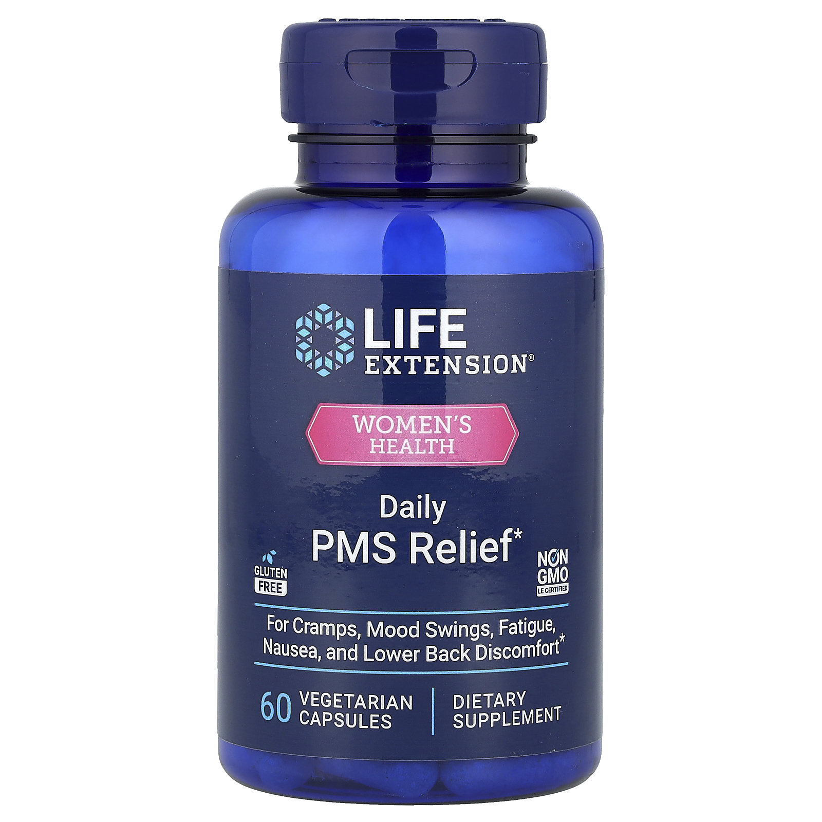 Life Extension (라이프익스텐션), 여성 건강, 데일리 PMS 완화, 베지 캡슐 60정