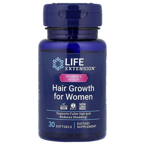 Life Extension Women's Health, Hair Growth for Women, 30 Softgels
