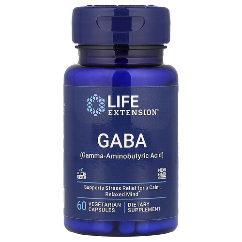 Life Extension GABA ベジタリアンカプセル60粒